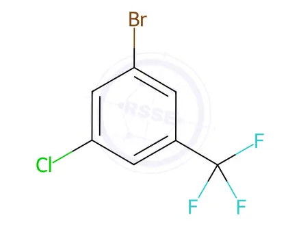Chemical structure of 1-Bromo-3-chloro-5-(trifluoromethyl)benzene