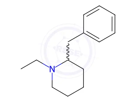 Chemical structure of 2-Benzyl-1-ethylpiperidine