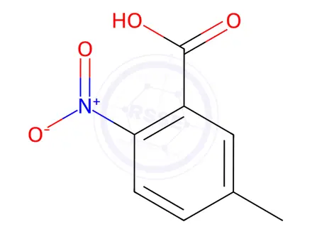 Chemical structure of 5-methyl-2-nitrobenzoic acid