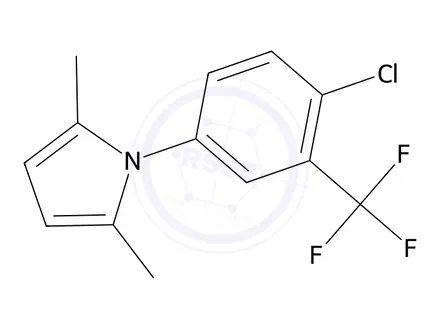 Chemical structure of 1-(4-Chloro-3-(trifluoromethyl)phenyl)-2,5-dimethyl-1H-pyrrole