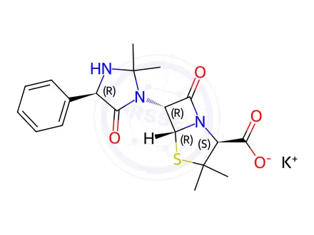 Chemical structure of Ampicillin Impurity 36 Potassium Salt