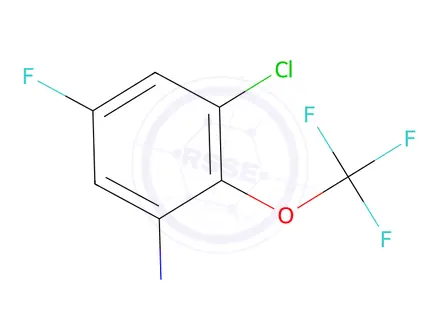 Chemical structure of 1-Chloro-5-fluoro-3-nitro-2-(trifluoromethoxy)benzene