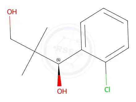 Chemical structure of (1S)-1-(2-chlorophenyl)-2,2-dimethylpropane-1,3-diol