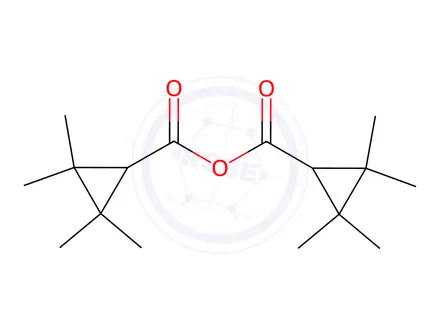 Chemical structure of Bis(2,2,3,3-tetramethyl-1-cyclopropanecarboxylic)anhydride