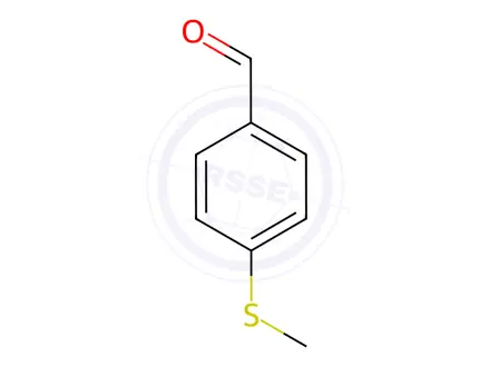 Chemical structure of 4-methylsulfanylbenzaldehyde