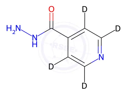 Chemical structure of Isoniazid D4