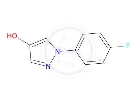 Chemical structure of 1-(4-Fluorophenyl)-1H-pyrazol-4-ol