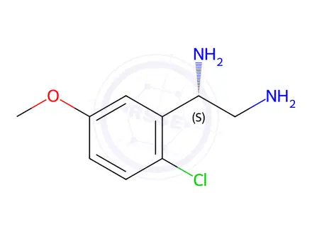 Chemical structure of (1S)-1-(2-CHLORO-5-METHOXYPHENYL)ETHANE-1,2-DIAMINE