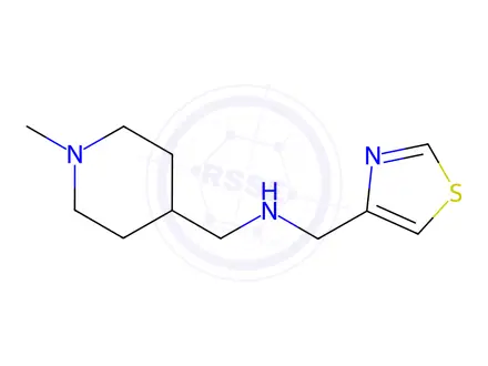 Chemical structure of 1-(1-Methylpiperidin-4-yl)-N-(thiazol-4-ylmethyl)methanamine