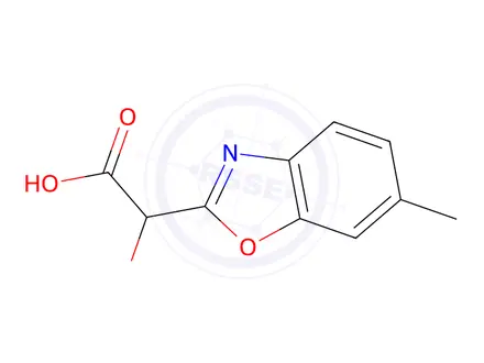 Chemical structure of 2-(Carboxy(hydroxy)methyl)-6-methylbenzo[d]oxazole