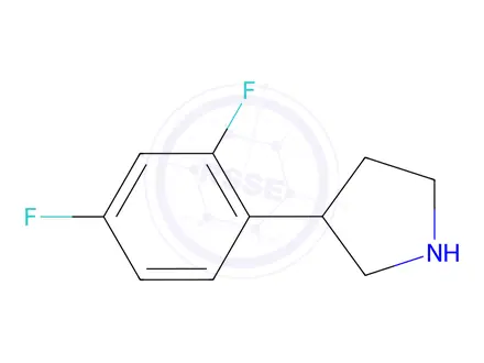 Chemical structure of 3-(2,4-Difluorophenyl)pyrrolidine