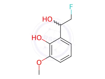 Chemical structure of α-(Fluoromethyl)-2-hydroxy-3-methoxybenzenemethanol