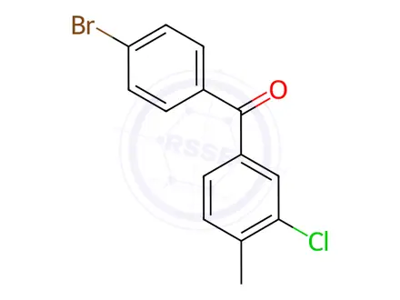 Chemical structure of (4-Bromophenyl)(3-chloro-4-methylphenyl)methanone
