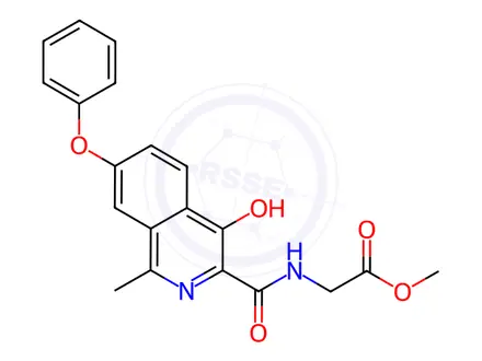 Chemical structure of Roxadustat Impurity 13