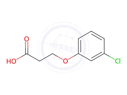 Chemical structure of 3- (3-Chlorophenoxy) propionic acid