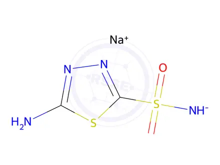 Chemical structure of Acetazolamide EP Impurity D Sodium Salt