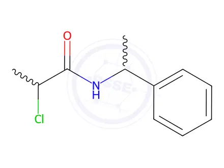 Chemical structure of 2-CHLORO-N-(1-PHENYLETHYL)PROPANAMIDE
