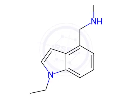Chemical structure of 1-(1-Ethyl-1H-indol-4-yl)-N-methylmethanamine