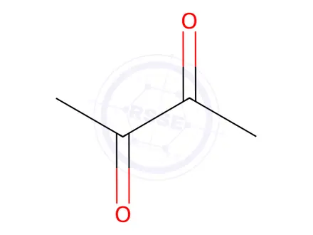 Chemical structure of 2,3-Butanedione in methanol