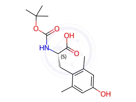 Chemical structure of N-Boc-2,6-Dimethyl-L-Tyrosine