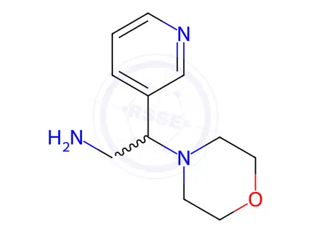 Chemical structure of 2-Morpholin-4-yl-2-pyridin-3-yl-ethylamine