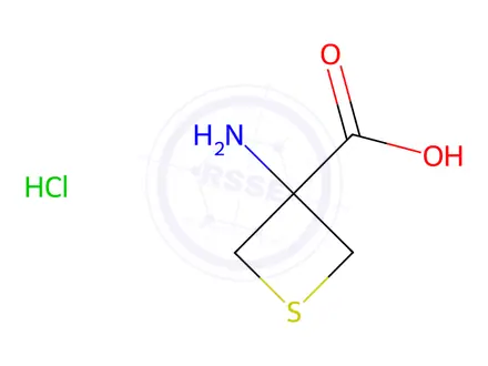 Chemical structure of 3-Aminothietane-3-carboxylic acid hydrochloride