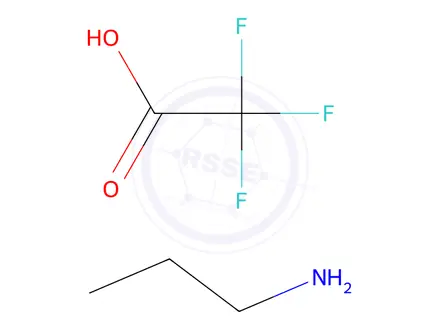 Chemical structure of 1-Propanamine, 2,2,2-trifluoroacetate (1:1)