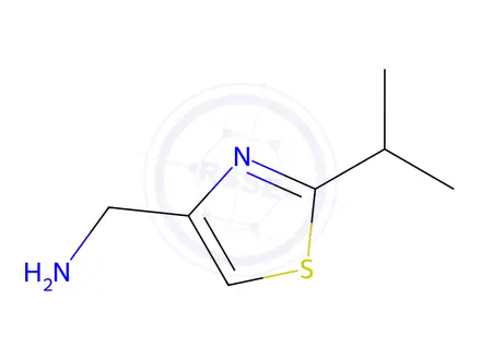 Chemical structure of (2-Isopropylthiazol-4-yl)methanamine hydrochloride