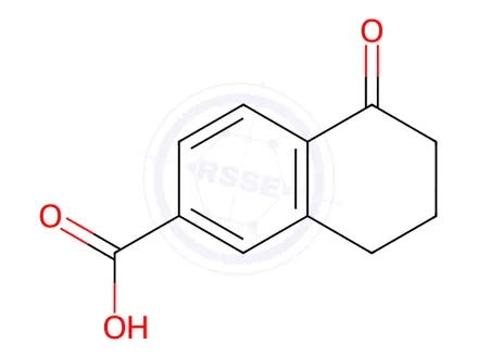 Chemical structure of 5-Oxo-5,6,7,8-tetrahydronaphthalene-2-carboxylic Acid
