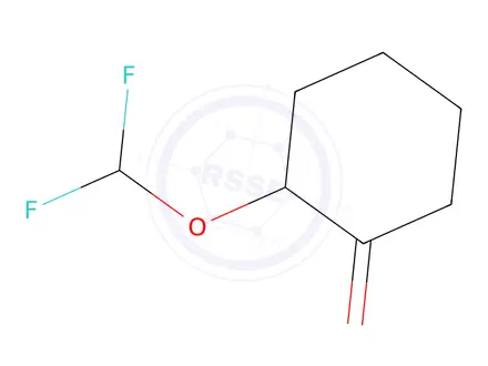 Chemical structure of 2-(Difluoromethoxy)cyclohexan-1-one