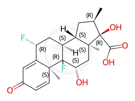 Chemical structure of Fluticasone Propionate Impurity 74