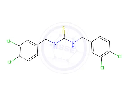 Chemical structure of 1,3-Bis(3,4-dichlorobenzyl)thiourea