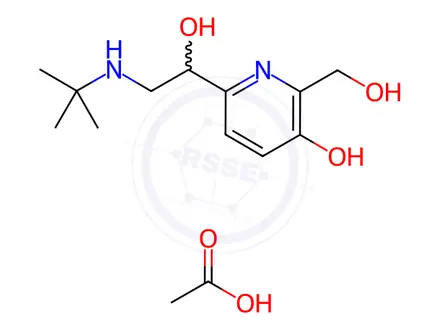 Chemical structure of Pirbuterol acetate