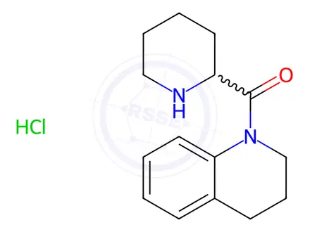 Chemical structure of 3,4-Dihydro-1(2H)-quinolinyl(2-piperidinyl)-methanone hydrochloride