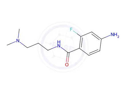 Chemical structure of 4-Amino-N-(3-(dimethylamino)propyl)-2-fluorobenzamide