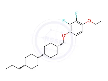 Chemical structure of 4-((4-Ethoxy-2,3-difluorophenoxy)methyl)-4'-propyl-1,1'-bi(cyclohexane)