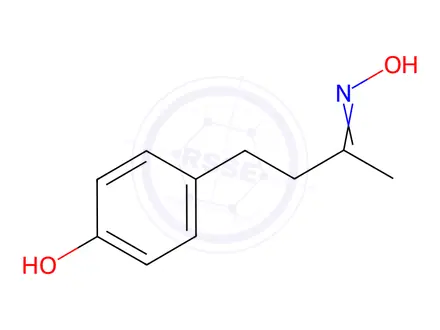 Chemical structure of (E/Z)-4-(4'-Hydroxyphenyl)-2-butanone-d5 Oxime