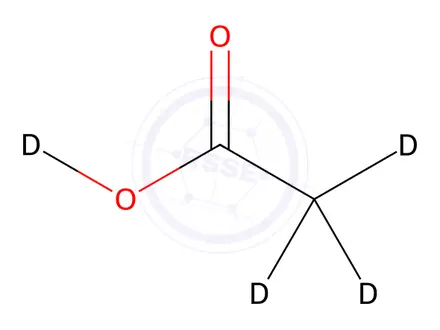 Chemical structure of Acetic Acid-d4-5ml