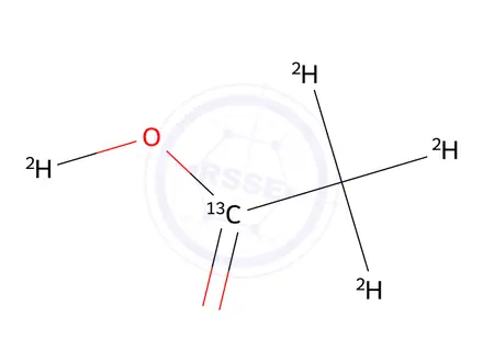 Chemical structure of Acetic acid 1-13C,d4