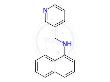 Chemical structure of N-(Pyridin-3-ylmethyl)naphthalen-1-amine