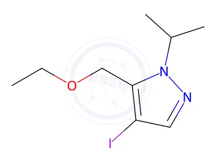 Chemical structure of 5-(ethoxymethyl)-4-iodo-1-isopropyl-1H-pyrazole