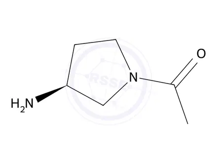 Chemical structure of (S)-1-(3-Aminopyrrolidin-1-yl)ethanone