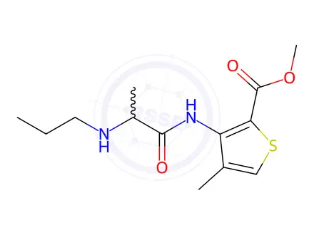 Chemical structure of Articaine Monomer