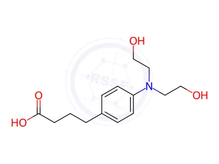 Chemical structure of 4-(4-(Bis(2-hydroxyethyl)amino)phenyl)butanoic acid