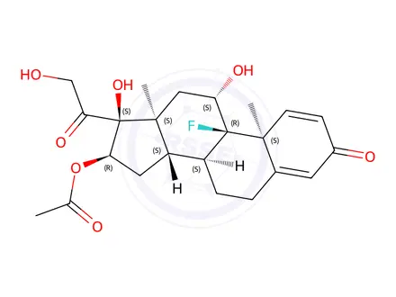 Chemical structure of Triamcinolone 16-Acetate