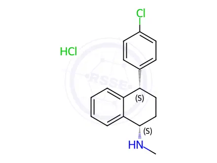 Chemical structure of (1S,4S)-Sertraline EP Impurity C HCl