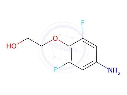 Chemical structure of Ethanol, 2-(4-amino-2,6-difluorophenoxy)-