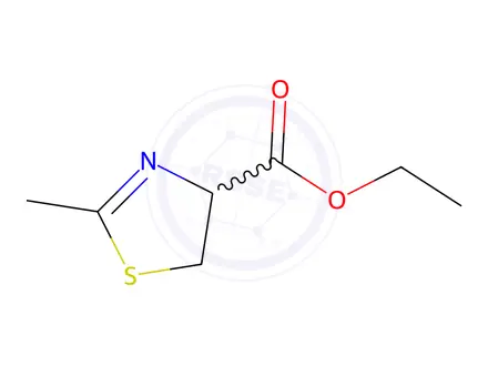 Chemical structure of ethyl 2-methyl-4,5-dihydrothiazole-4-carboxylate