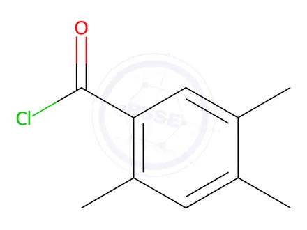 Chemical structure of Benzoyl chloride, 2,4,5-trimethyl-(7CI,9CI)