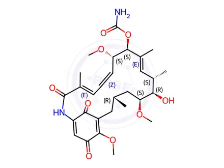 Chemical structure of Geldanamycin